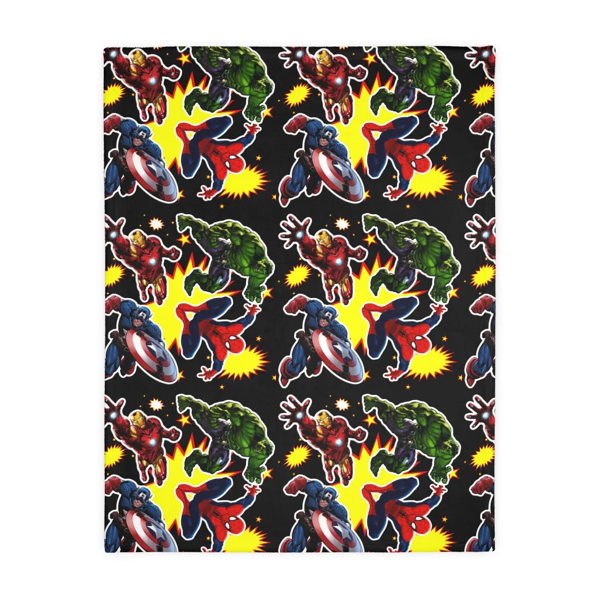 Hero Blanket Velveteen Minky Blanket (Two-sided print)