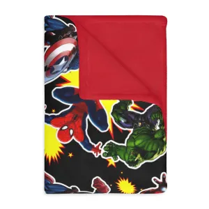 Hero Blanket Velveteen Minky Blanket (Two-sided print)