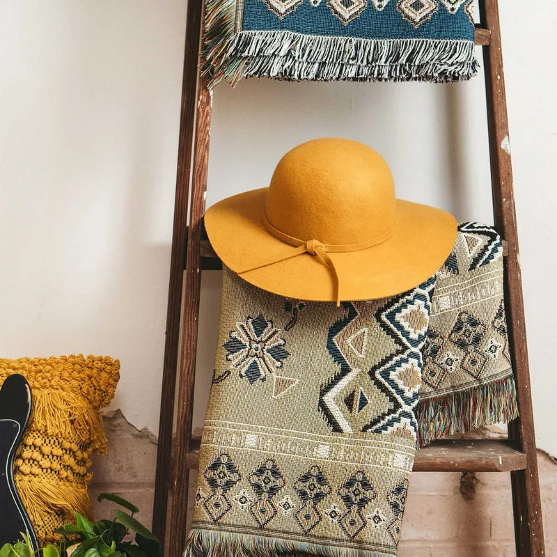 'Hey Jude' Woven Picnic Rug/Throw