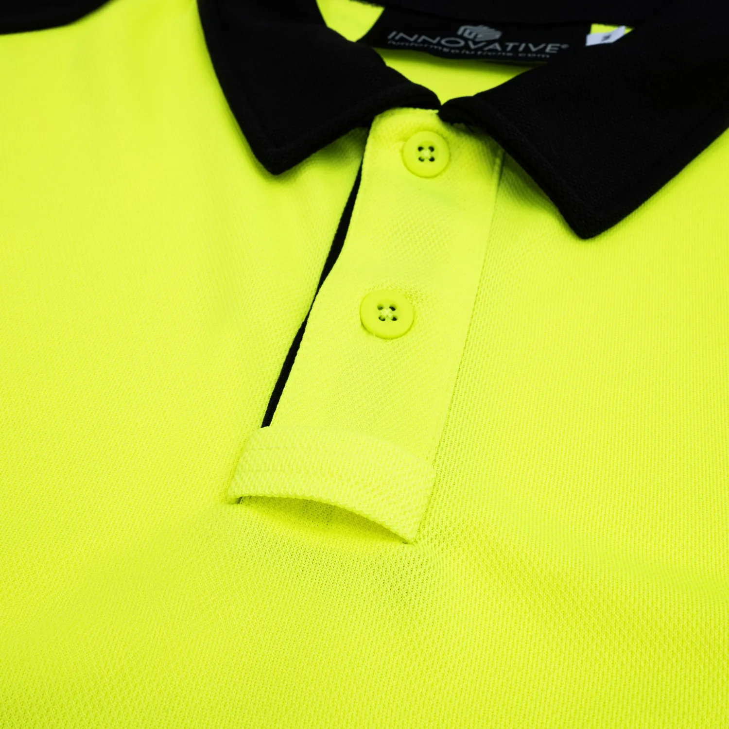 Hi Vis Two Tone Polo w/ Reflective and Zipper Pocket