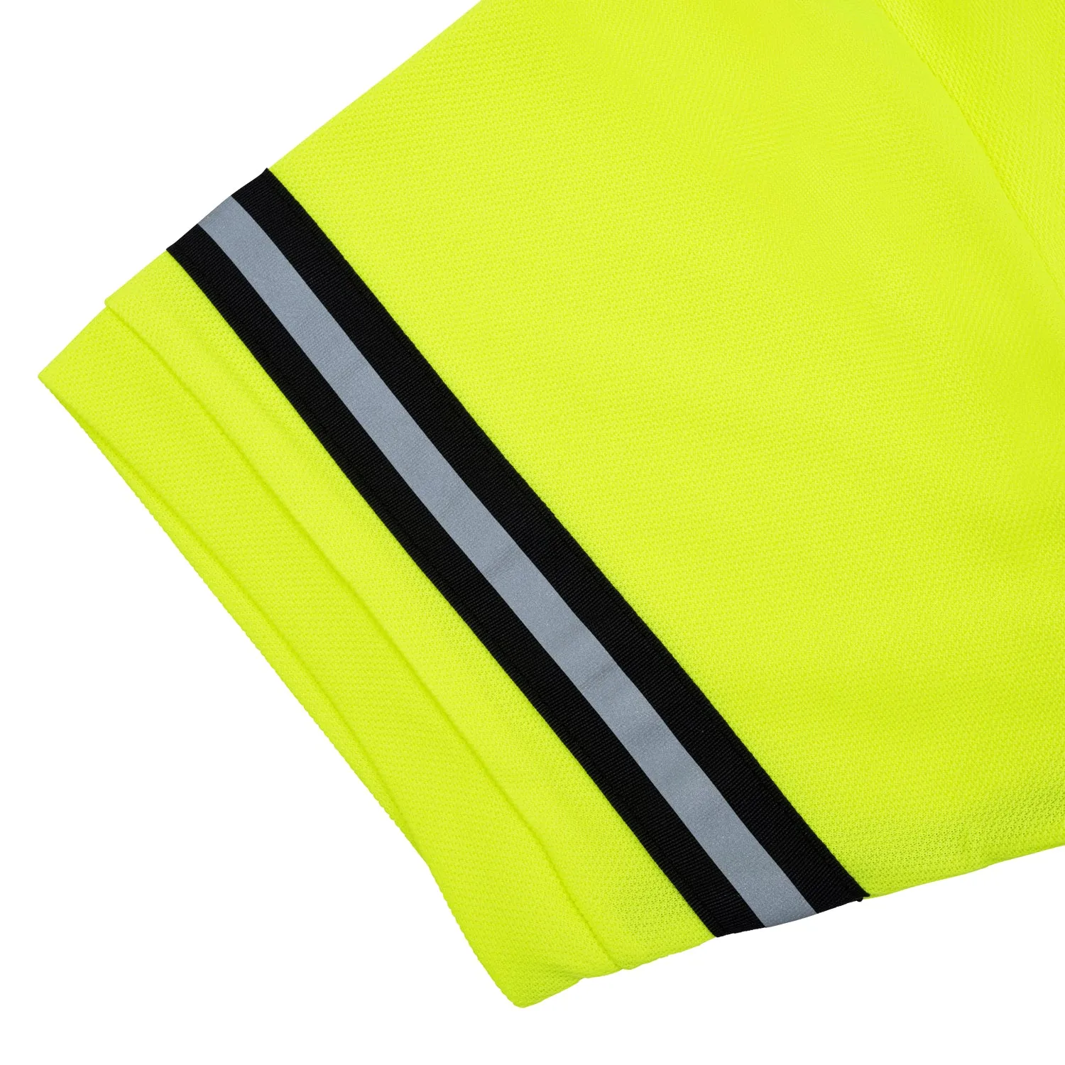 Hi Vis Two Tone Polo w/ Reflective and Zipper Pocket
