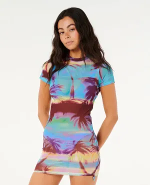 Hidden Isles Mesh Swim Dress / Tee