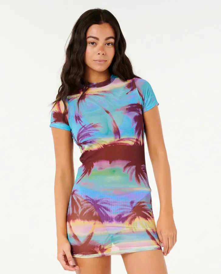 Hidden Isles Mesh Swim Dress / Tee