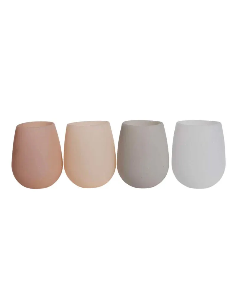 Holiday Frost Fegg Silicone Tumblers Set 4