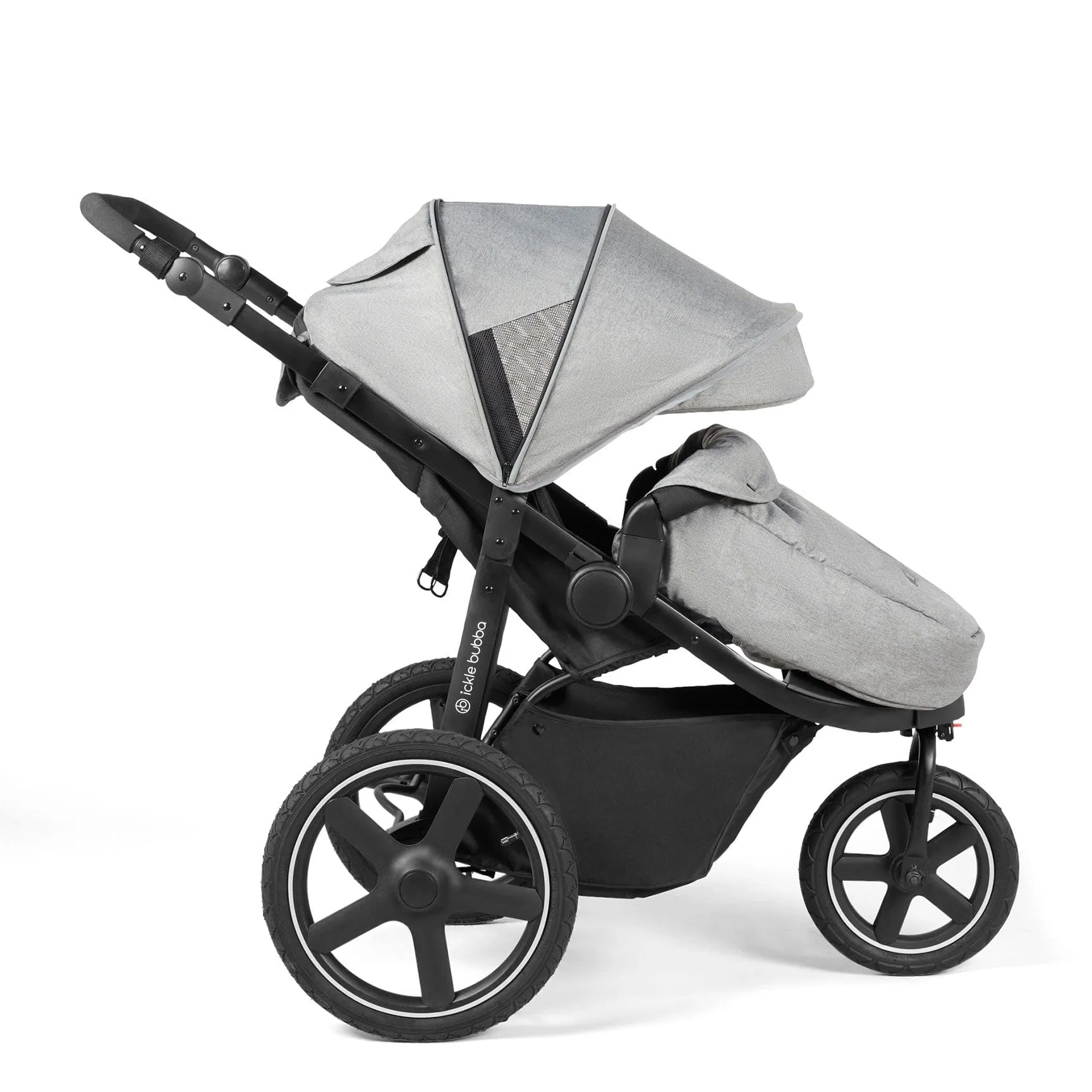 Ickle Bubba Venus Max Jogger Stroller in Black/Space Grey