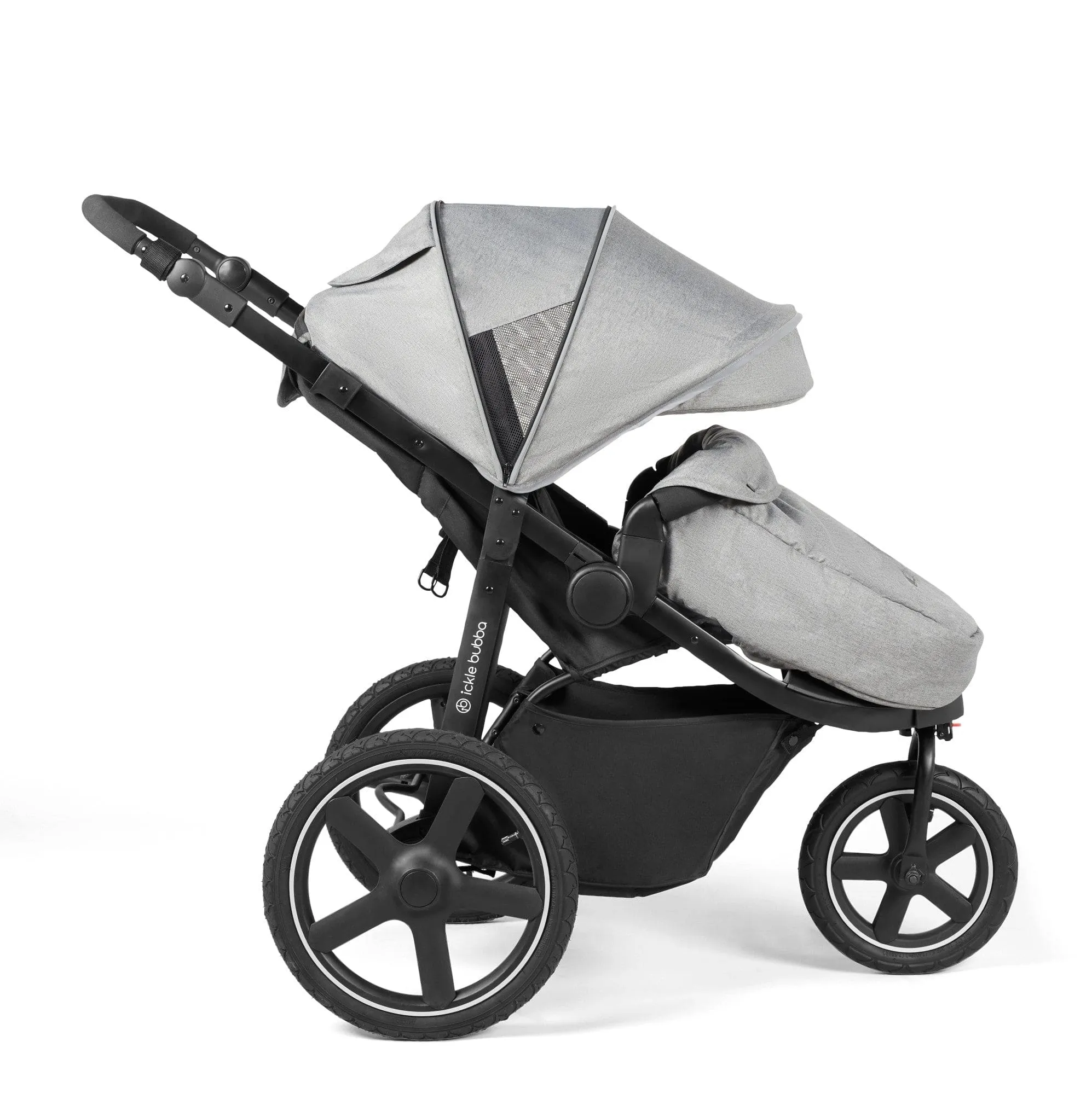 Ickle Bubba Venus Max Jogger Stroller in Black/Space Grey