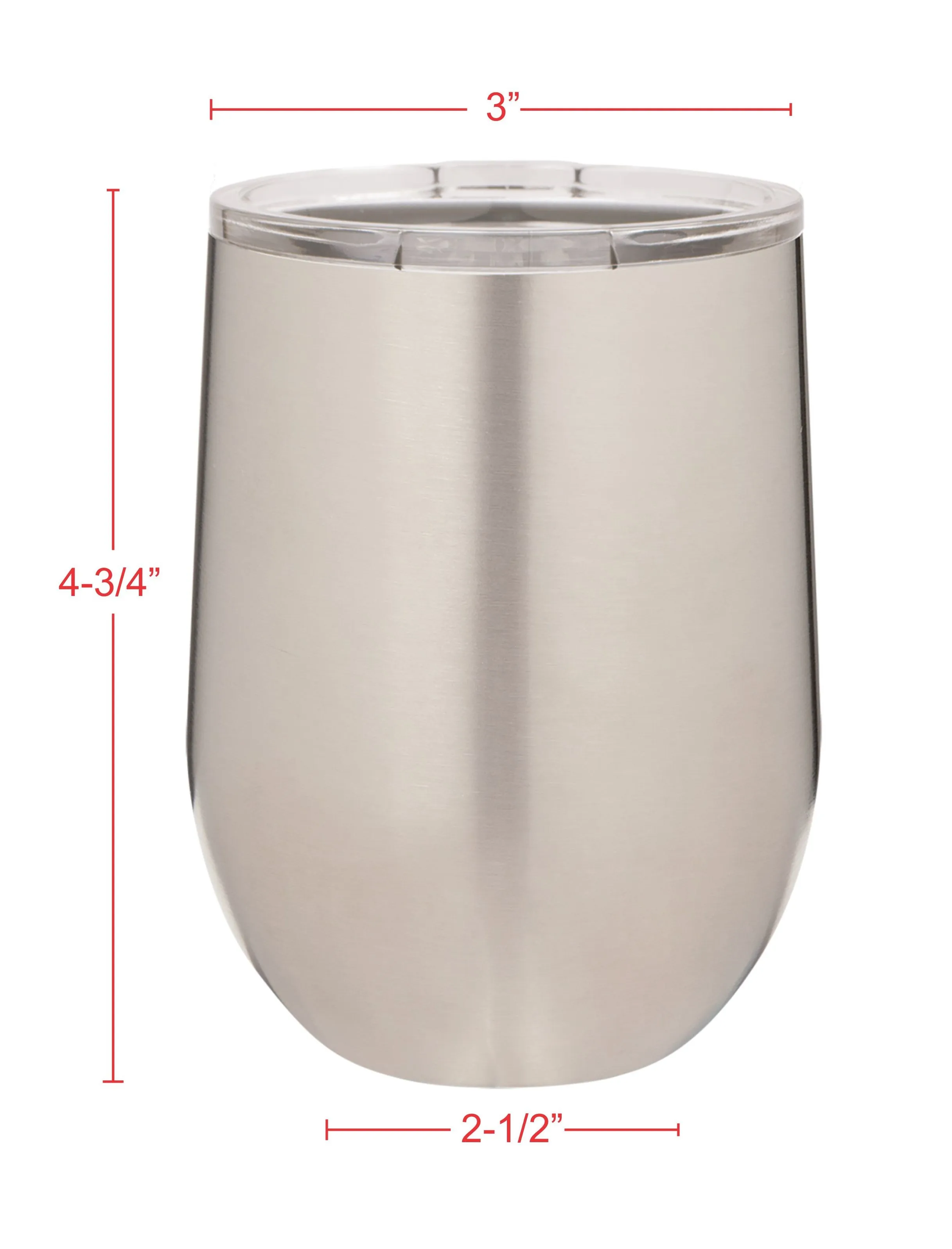 Insulated 12 oz Stemless Wine Cup - 17 colors available