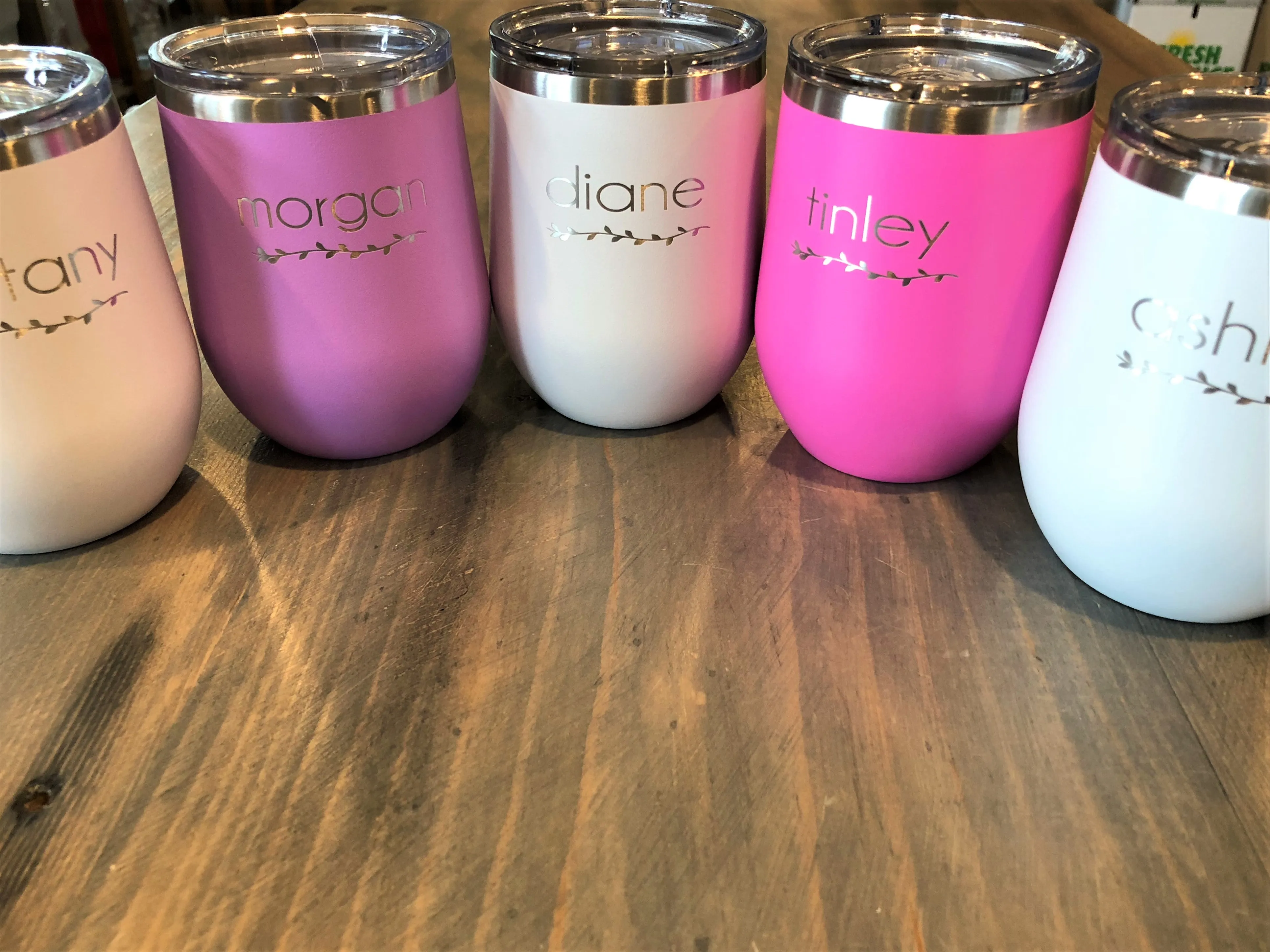 Insulated 12 oz Stemless Wine Cup - 17 colors available