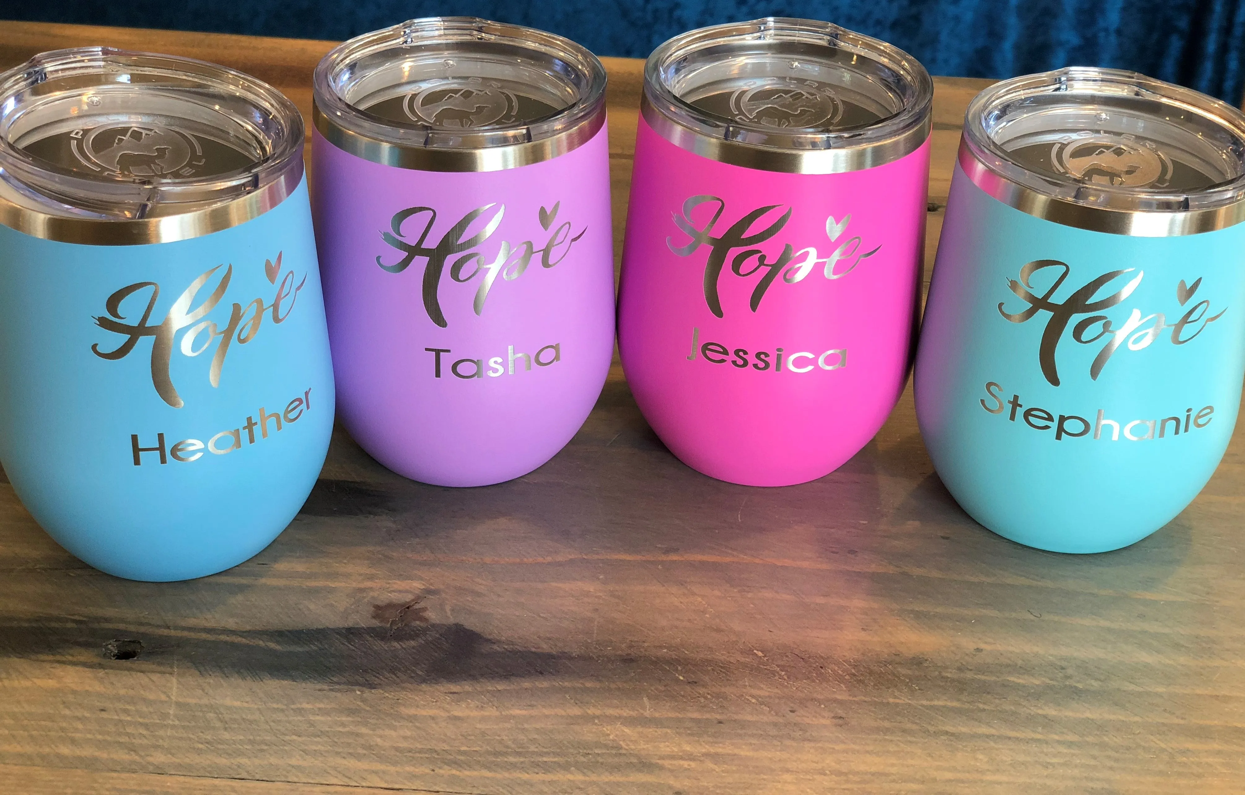 Insulated 12 oz Stemless Wine Cup - 17 colors available