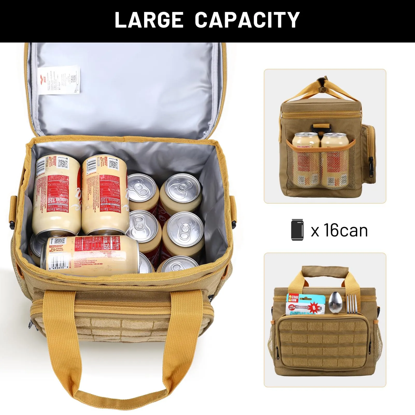 Insulated Lunch Bag Leakproof Meal Prep Cooler Tote