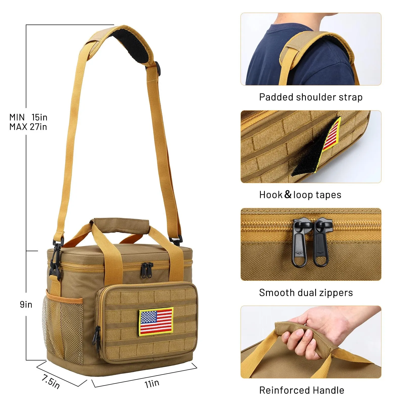 Insulated Lunch Bag Leakproof Meal Prep Cooler Tote