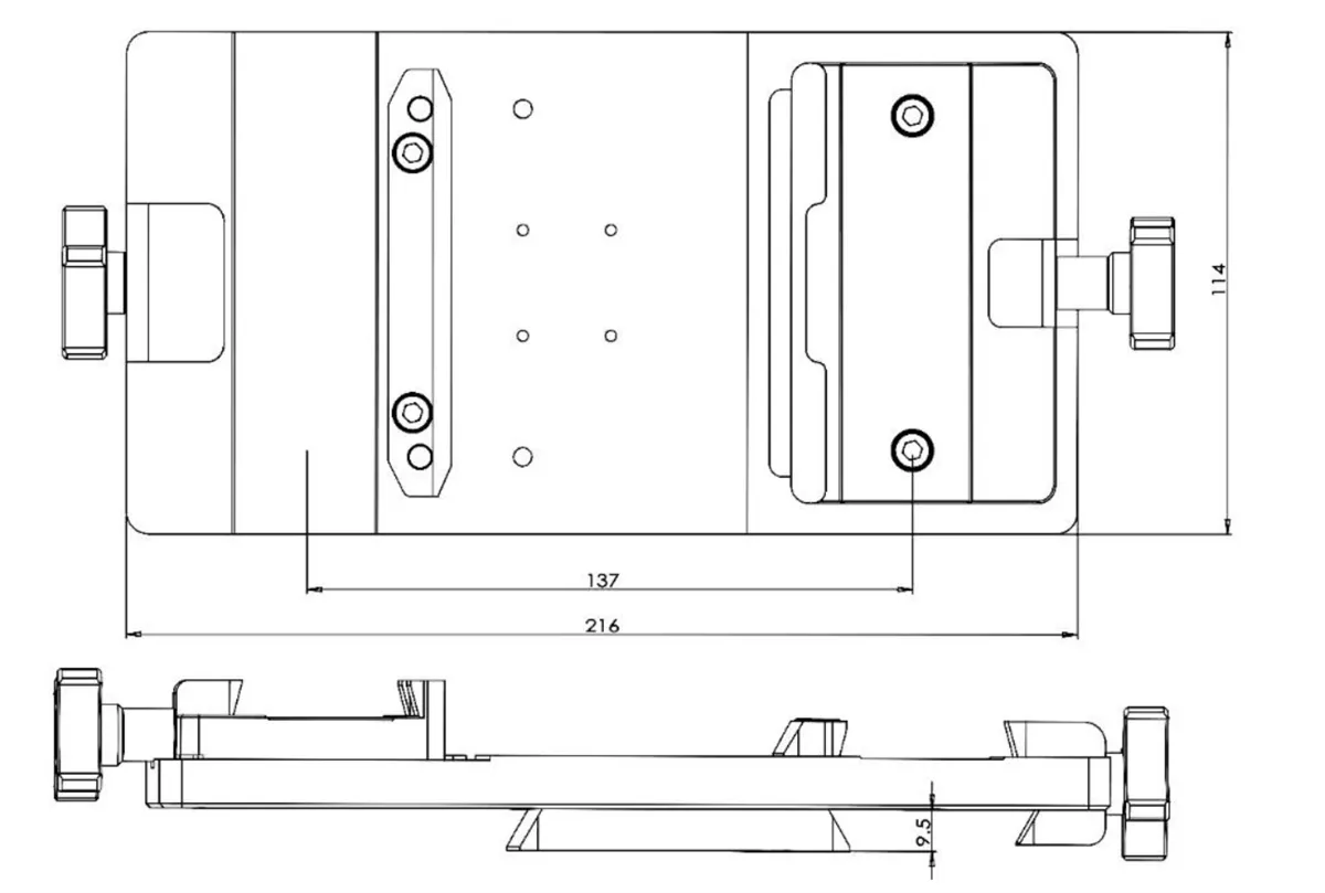 iOptron Universal Side-by-Side Saddles System - 8460