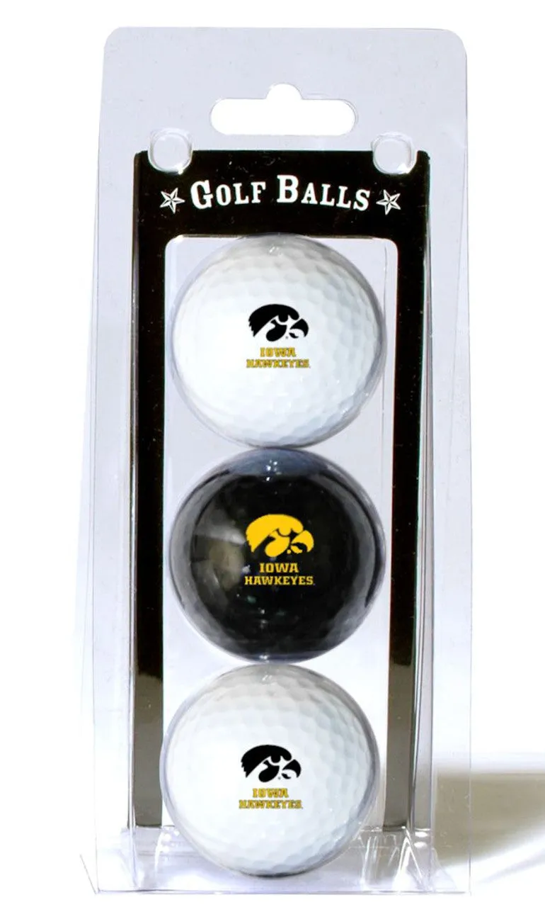Iowa Hawkeyes 3 Pack of Golf Balls