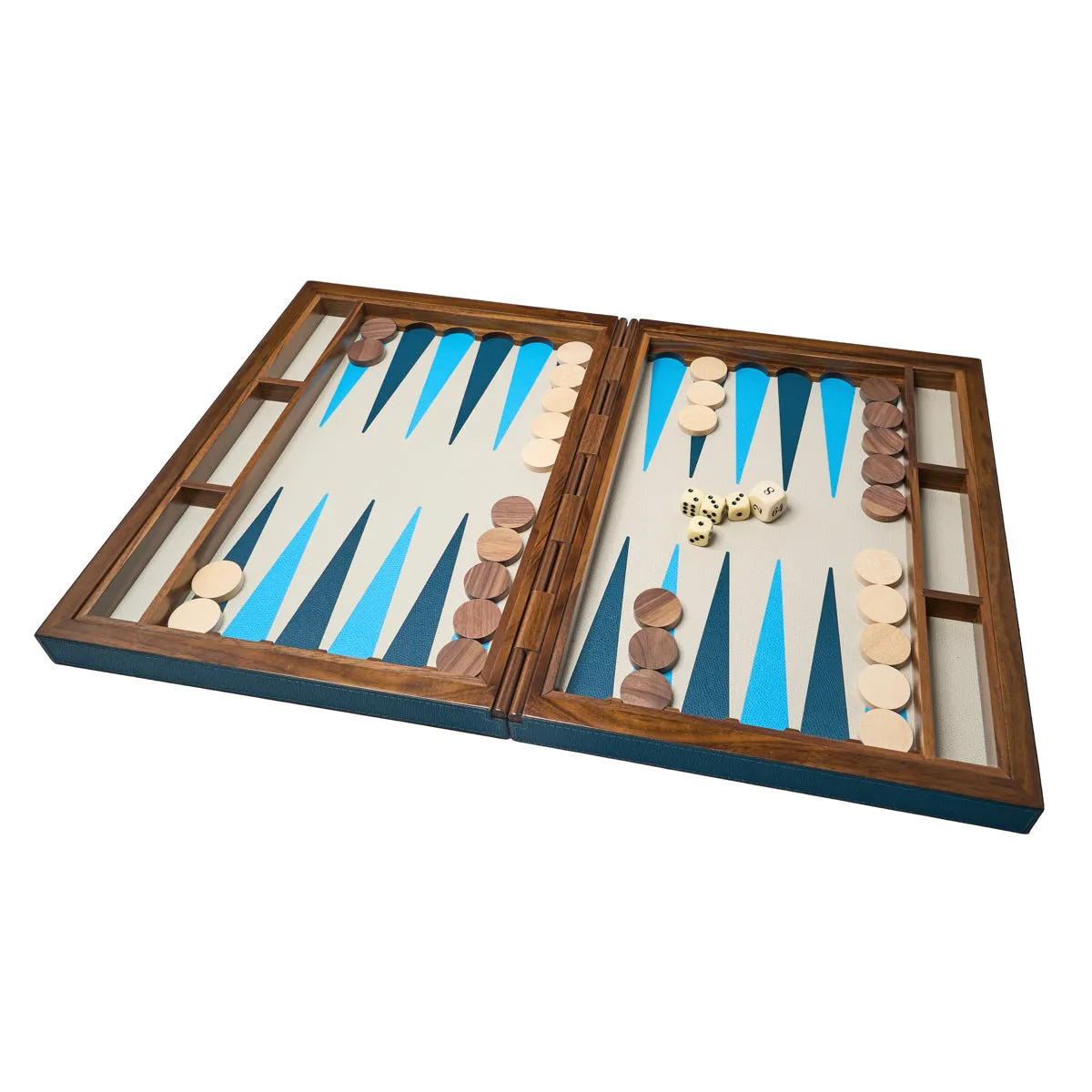 Italian Leather Backgammon Case by Giobagnara