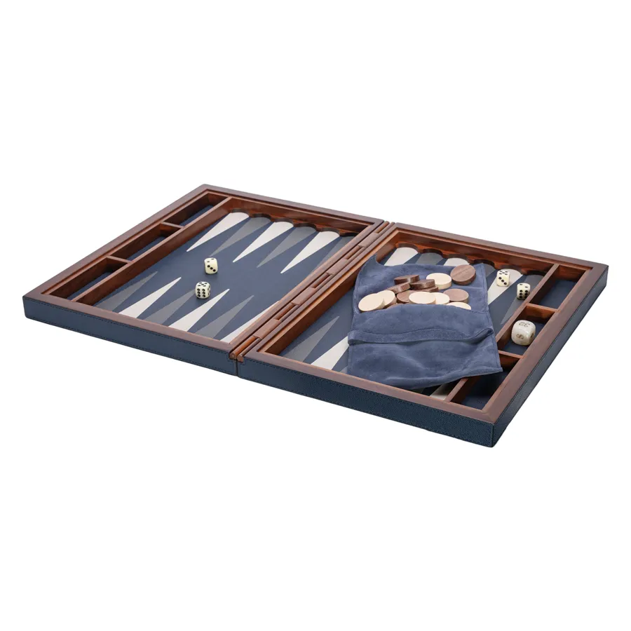 Italian Leather Backgammon Case by Giobagnara