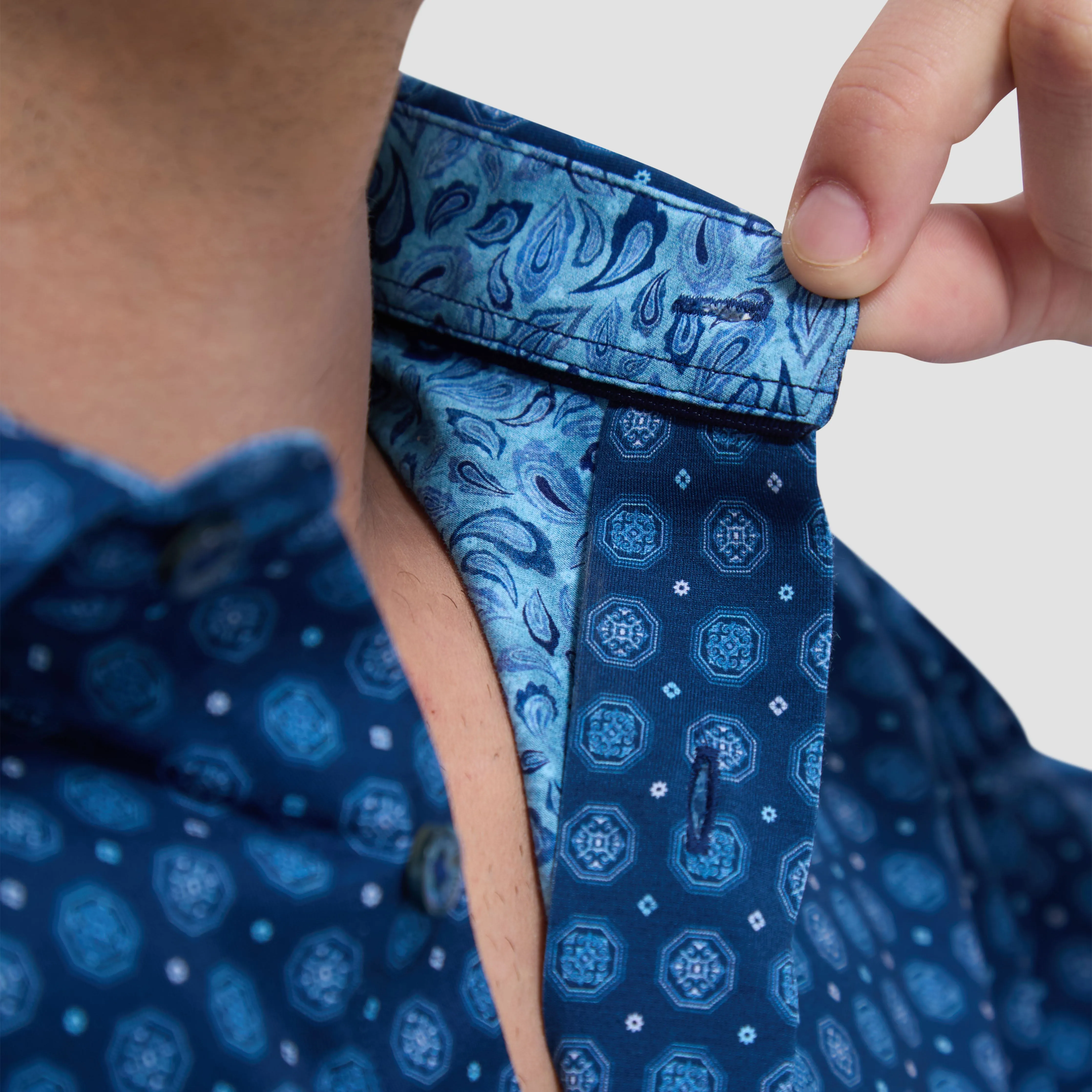 Jimmy Double-Sided Medallion & Paisley OoohCotton Shirt
