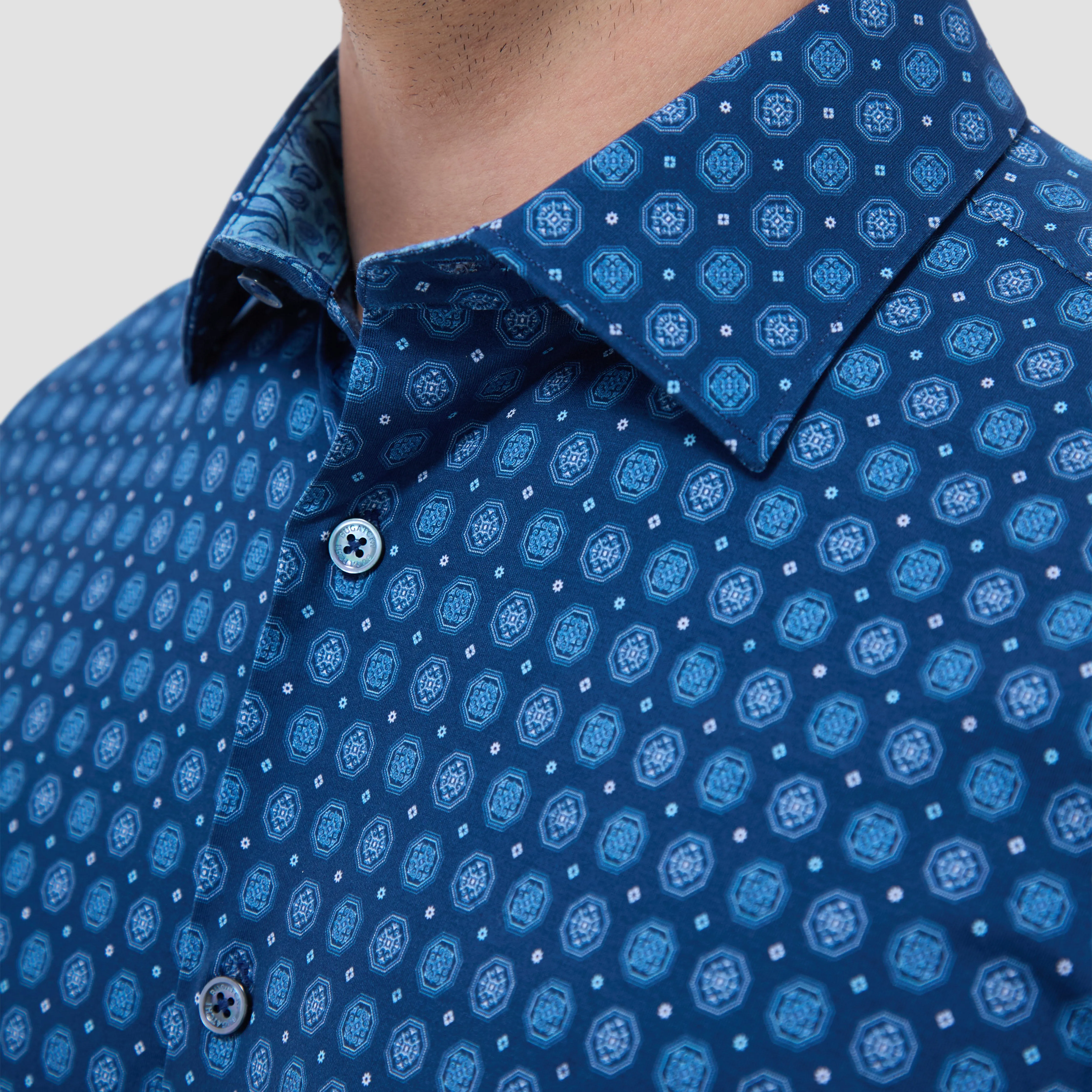 Jimmy Double-Sided Medallion & Paisley OoohCotton Shirt