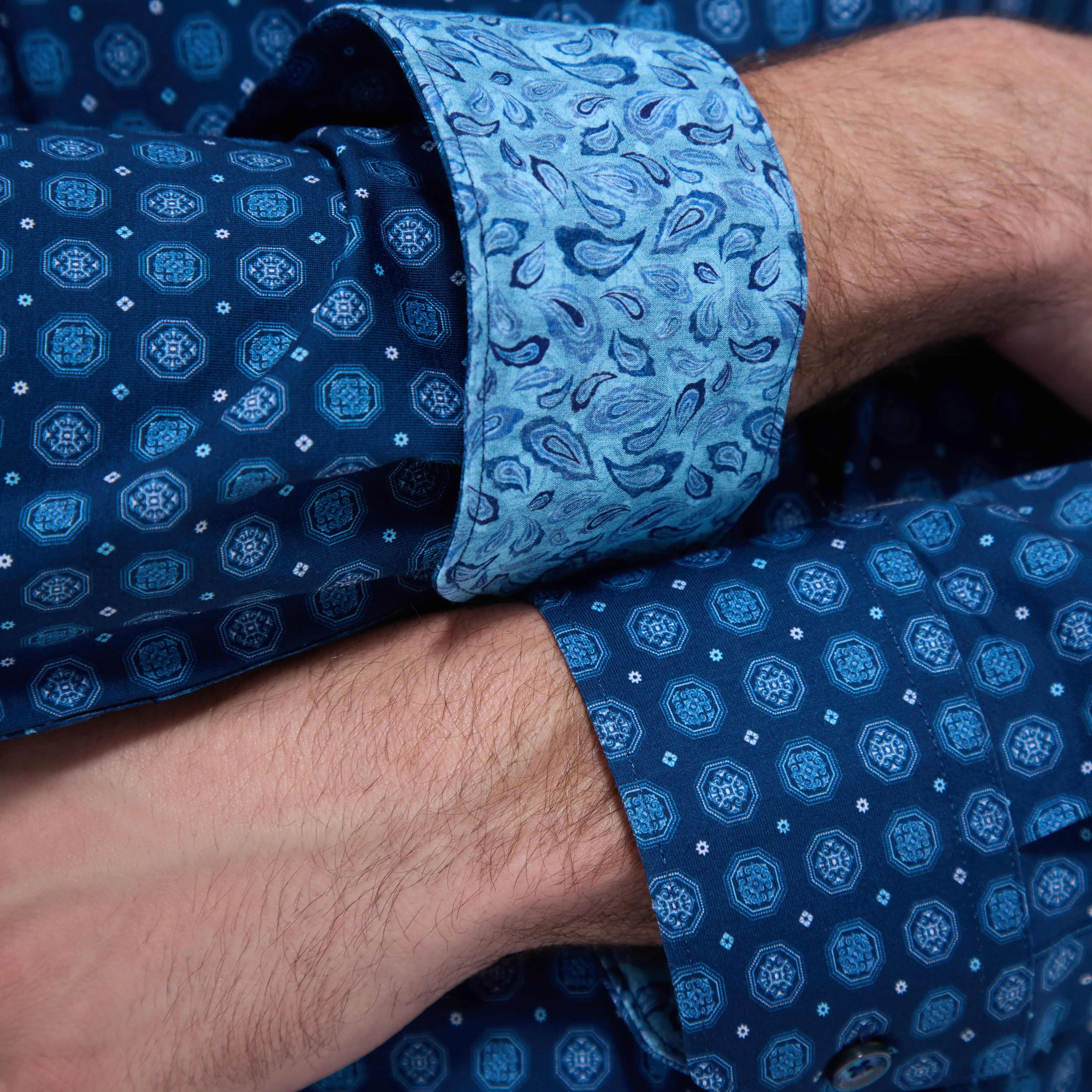 Jimmy Double-Sided Medallion & Paisley OoohCotton Shirt