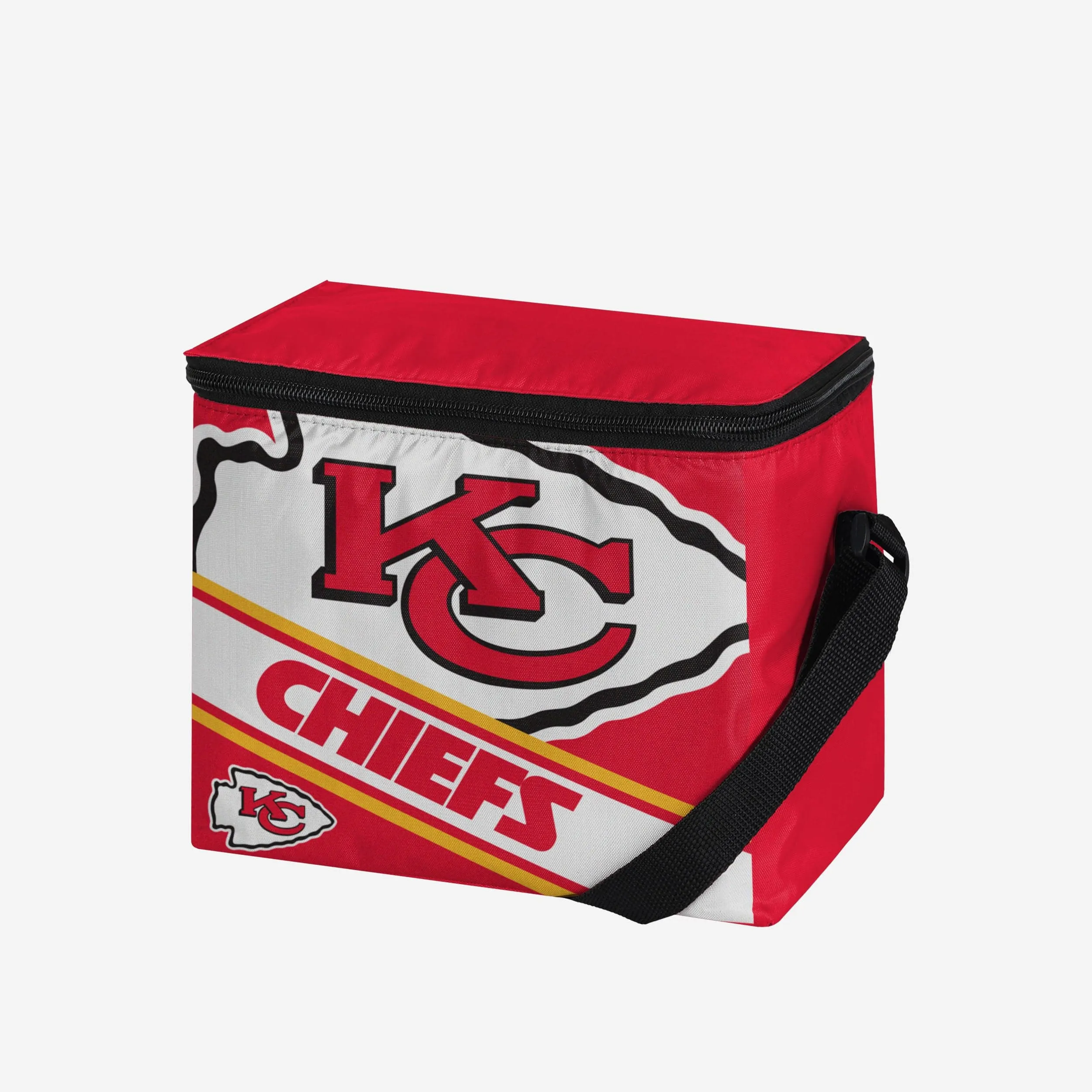 Kansas City Chiefs Big Logo Stripe 6 Pack Cooler