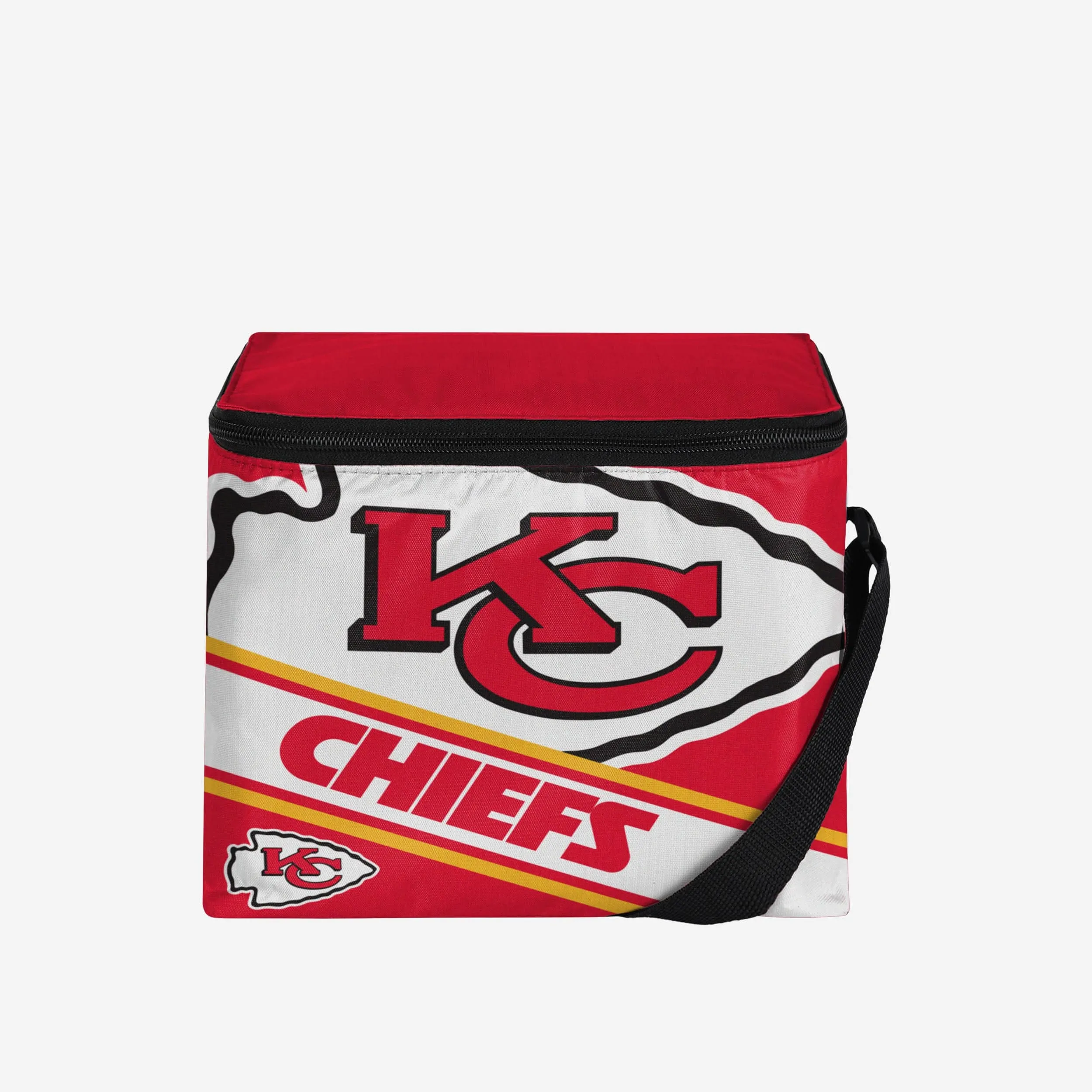 Kansas City Chiefs Big Logo Stripe 6 Pack Cooler