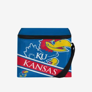 Kansas Jayhawks Big Logo Stripe 6 Pack Cooler