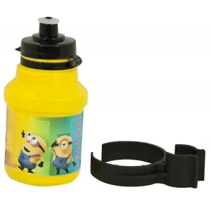 Kids Cycling Bottle Minions 350ml Yellow with Holder