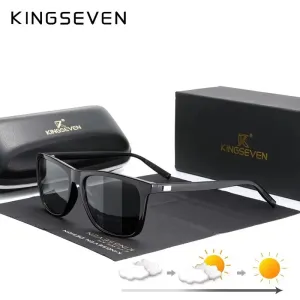 KINGSEVEN Polarized Photochromic Sunglasses for Men