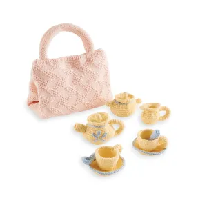 Knit Tea Set -- Pink