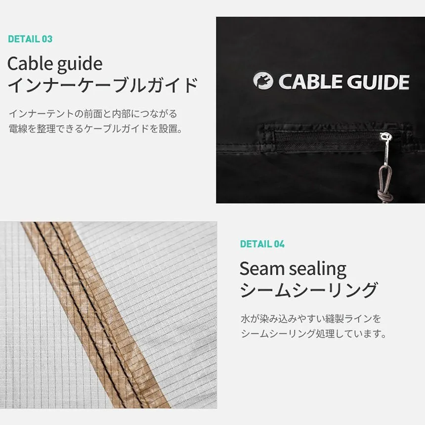 KZM オスカーハウスキャビンテント キャンプ テント 3～4人用 フルクローズ カズミ アウトドア KZM OUTDOOR OSCAR HOUSE CABIN TENT