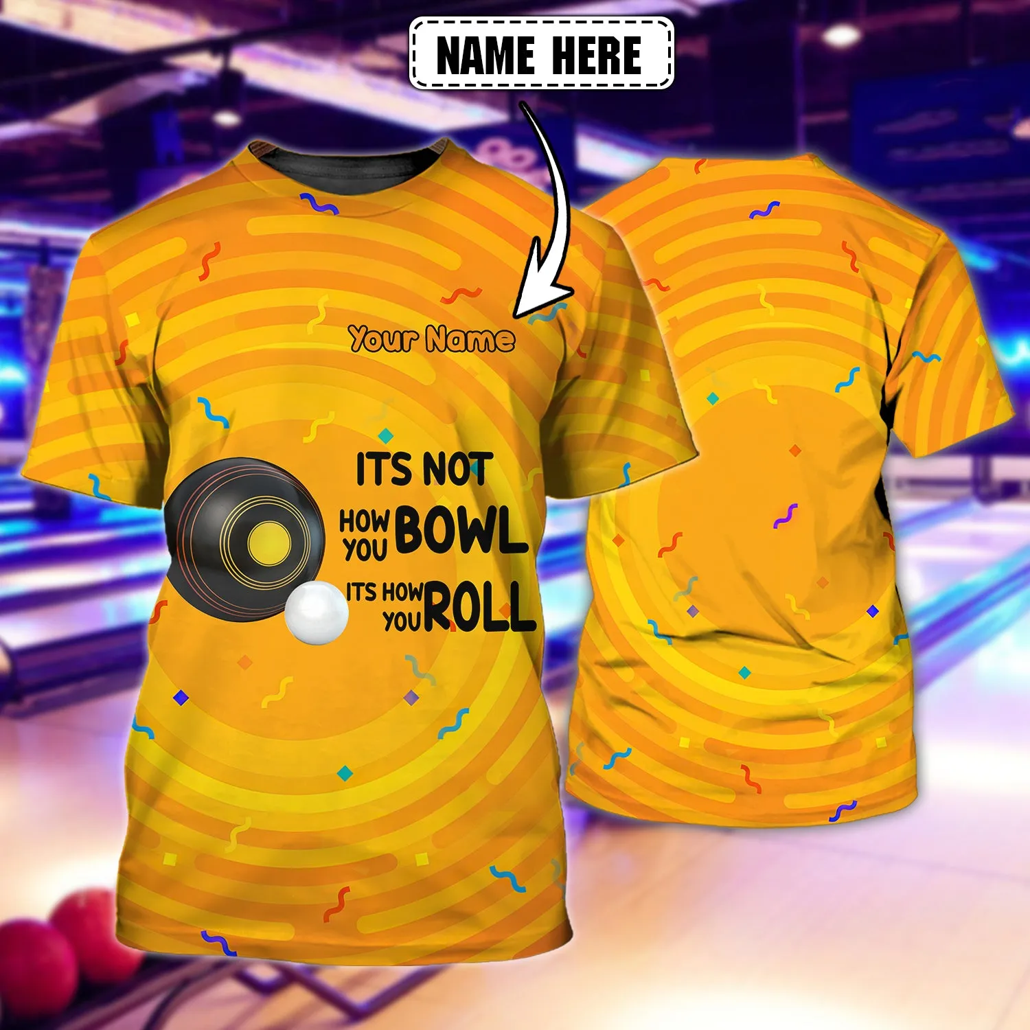 Lawns Bowls - Personalized Name 3D T-Shirt - Nmd 95