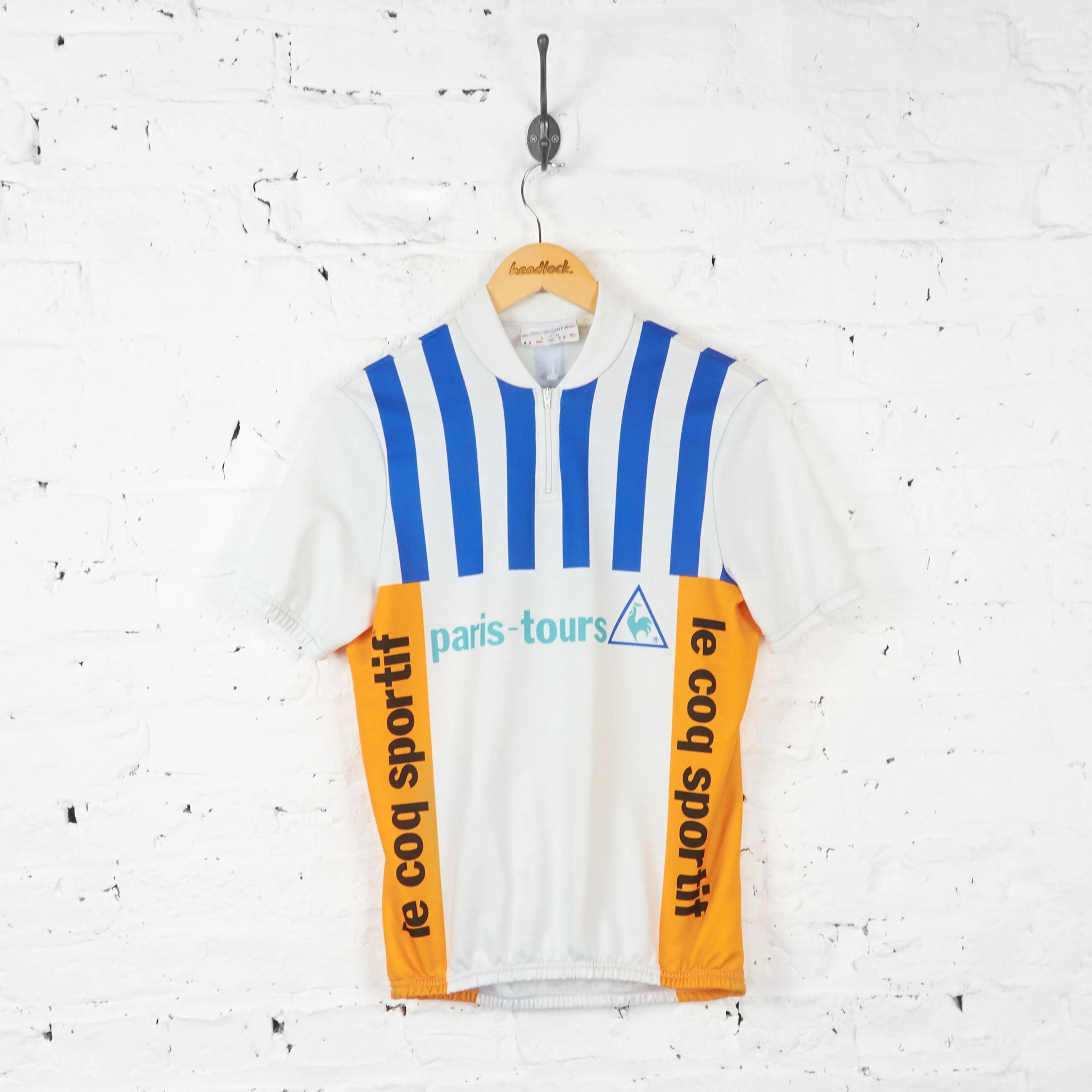 Le Coq Sportif Paris Tours Cycling Top Jersey - White - L