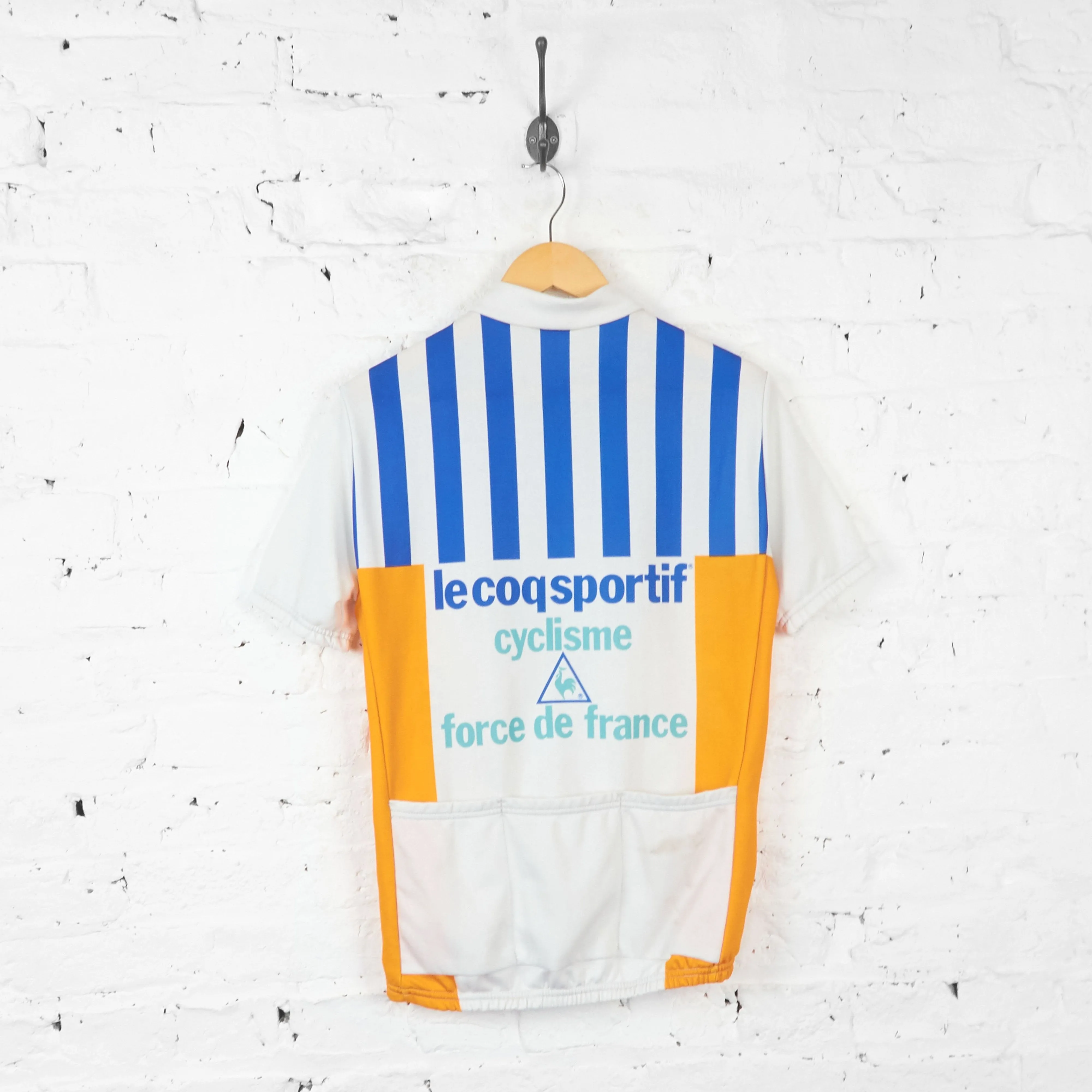 Le Coq Sportif Paris Tours Cycling Top Jersey - White - L