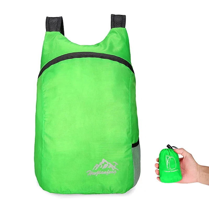 Lightweight Packable Backpack Foldable Ultralight Outdoor Folding Backpack Travel Daypack Bag Sports Hiking Daypack Men Women