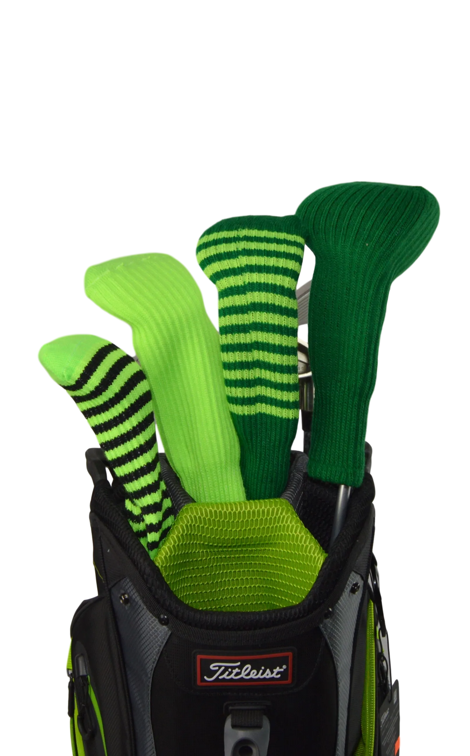 Lime Green and Ruby Pink Club Sock Golf Headcover