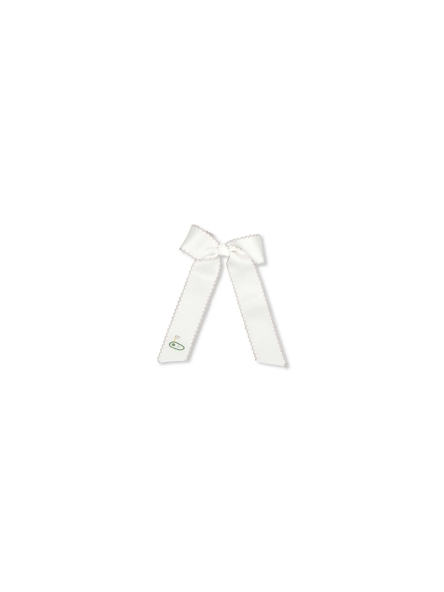 Lola Long Bow - Legacy White, Pensacola Pink, Tee Time