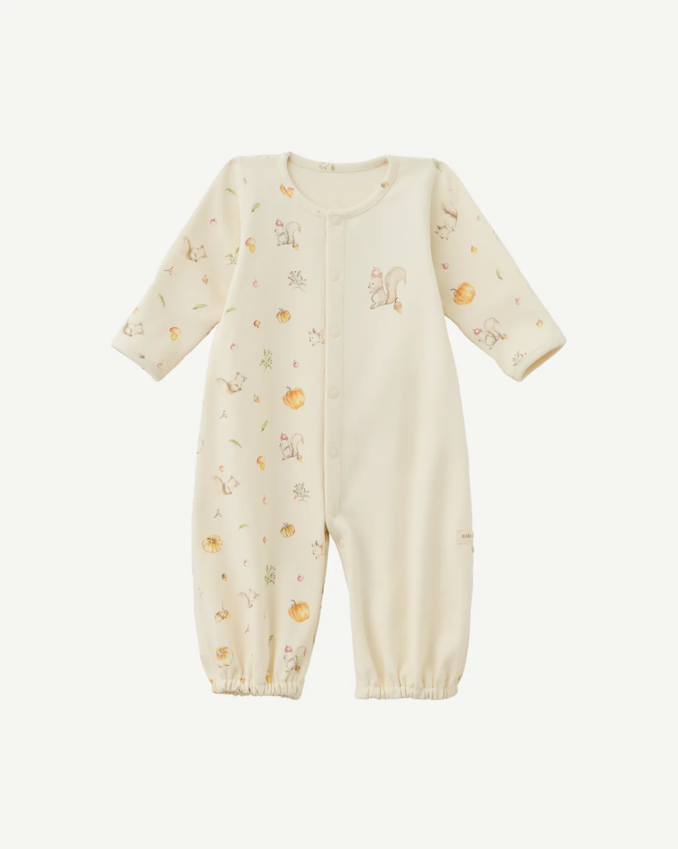 Long-sleeve Convertible Romper - Squirrel Print