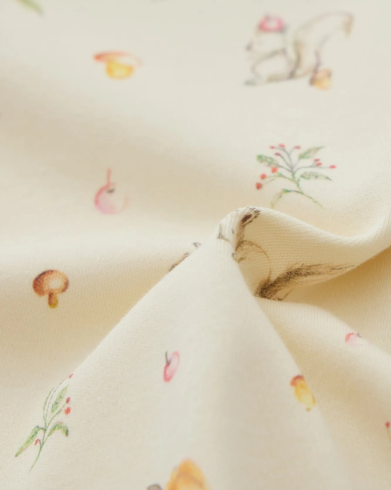 Long-sleeve Convertible Romper - Squirrel Print