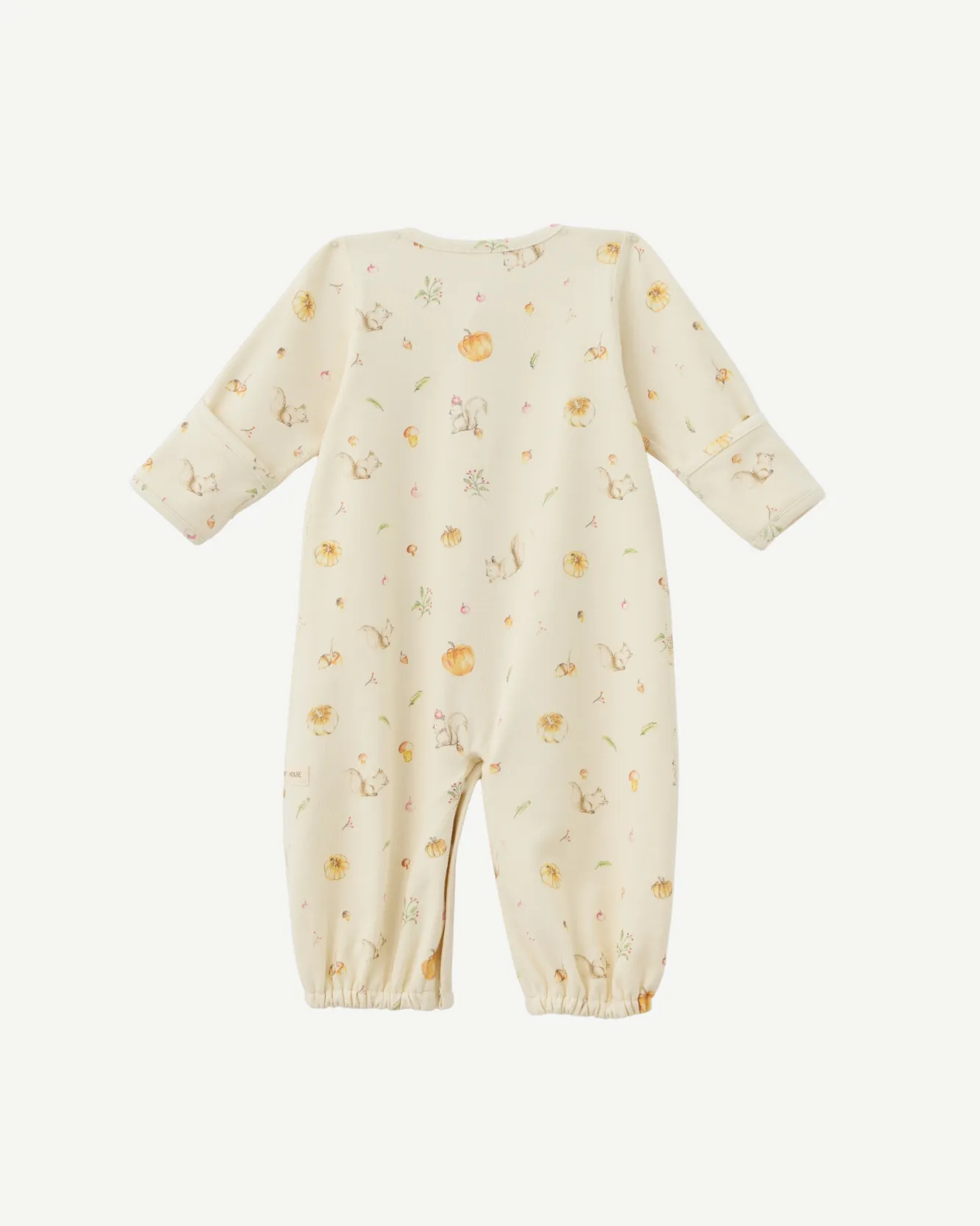 Long-sleeve Convertible Romper - Squirrel Print