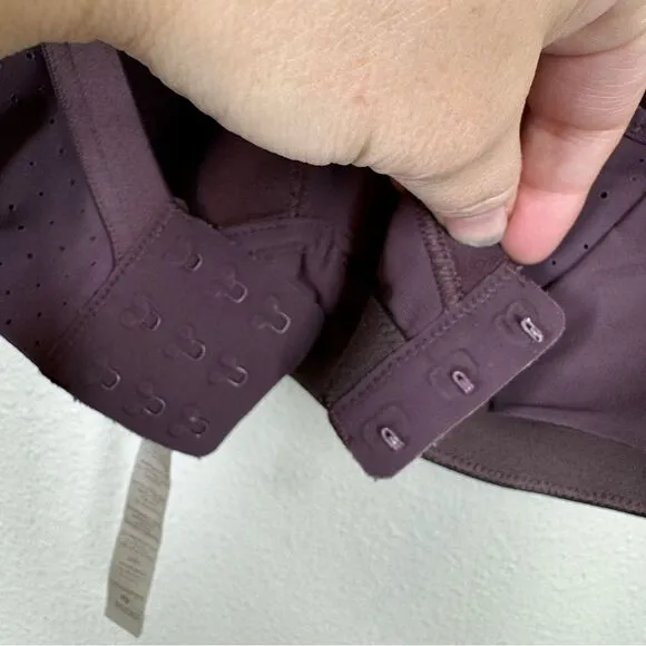 Lululemon Run Times Sports Bra Purple High Impact Support Vented Size 36DD