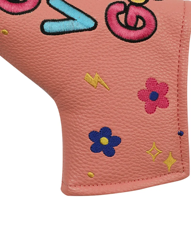 MACKY Golf: Good Vibe Straight Putter Cover - Coral