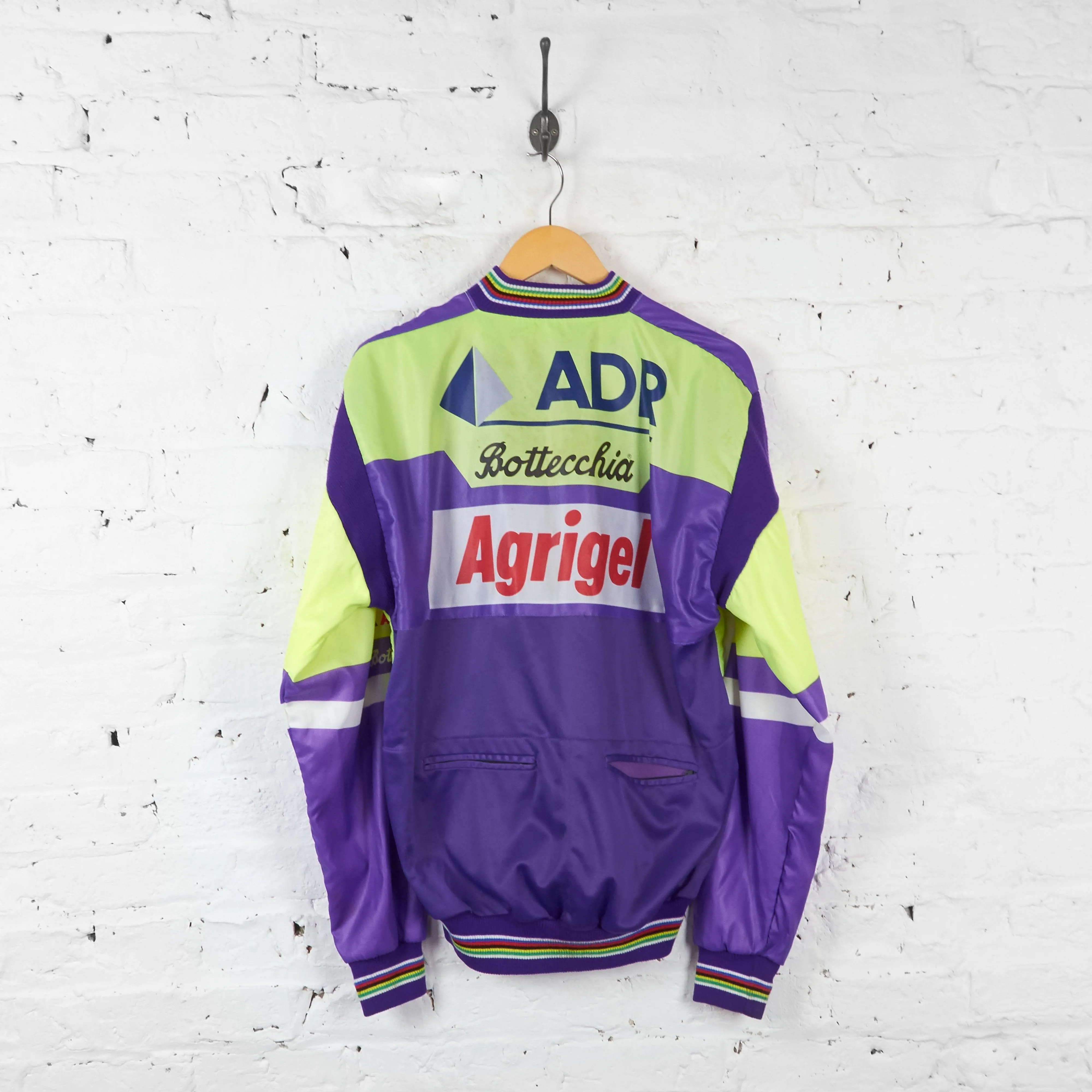 Mavic ADR Agrigel Bottecchia Cycling Jersey Jacket - Green/Purple - XL