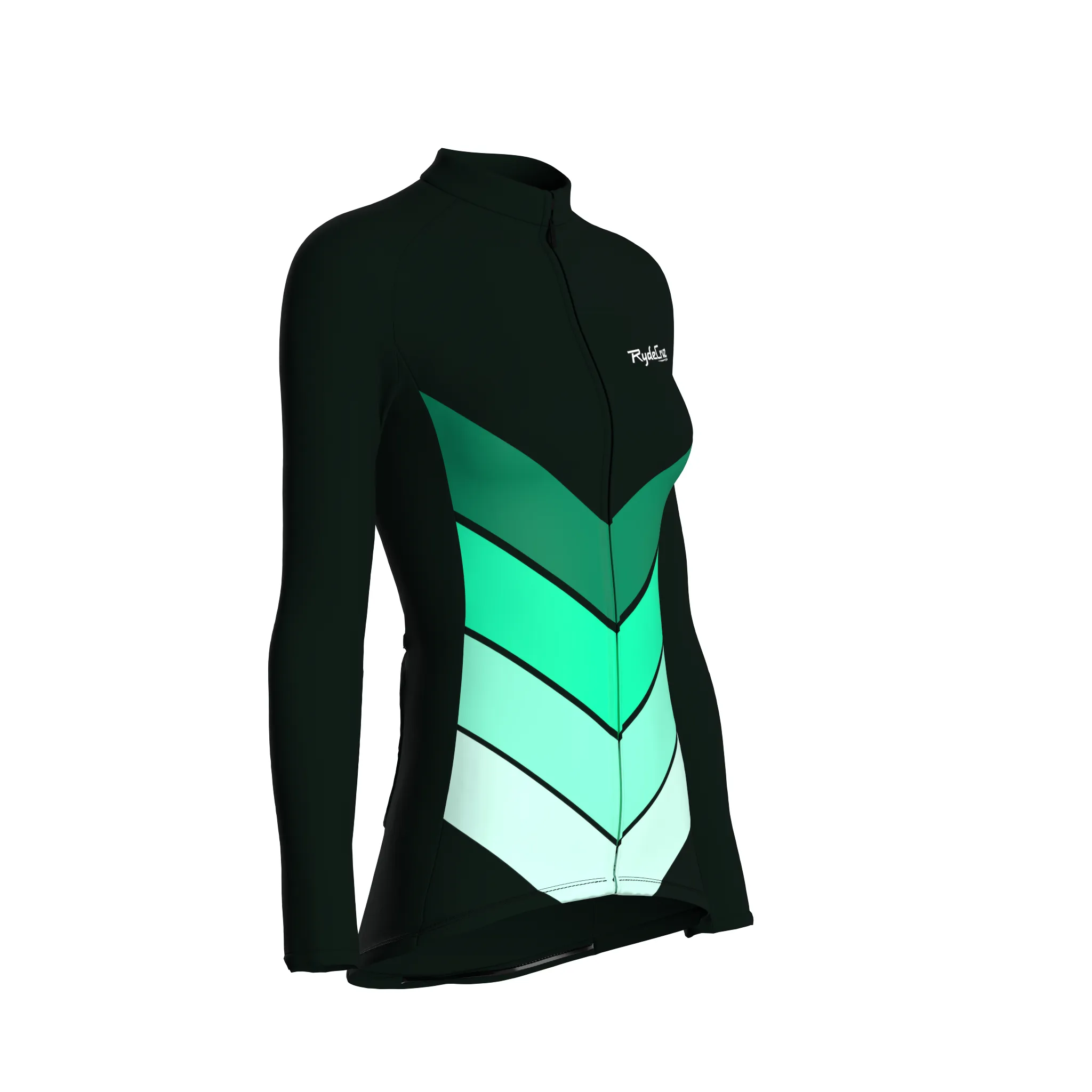 Mecha Shell | Dark Green Female Long Sleeves Jersey