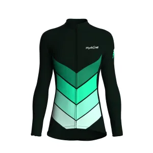 Mecha Shell | Dark Green Female Long Sleeves Jersey