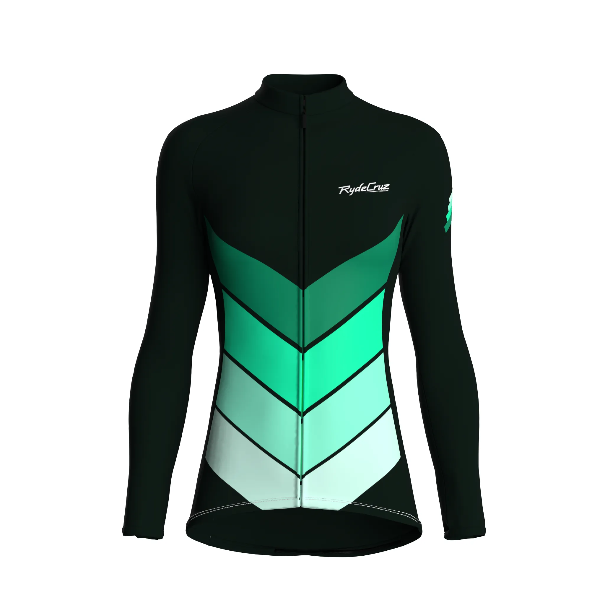 Mecha Shell | Dark Green Female Long Sleeves Jersey