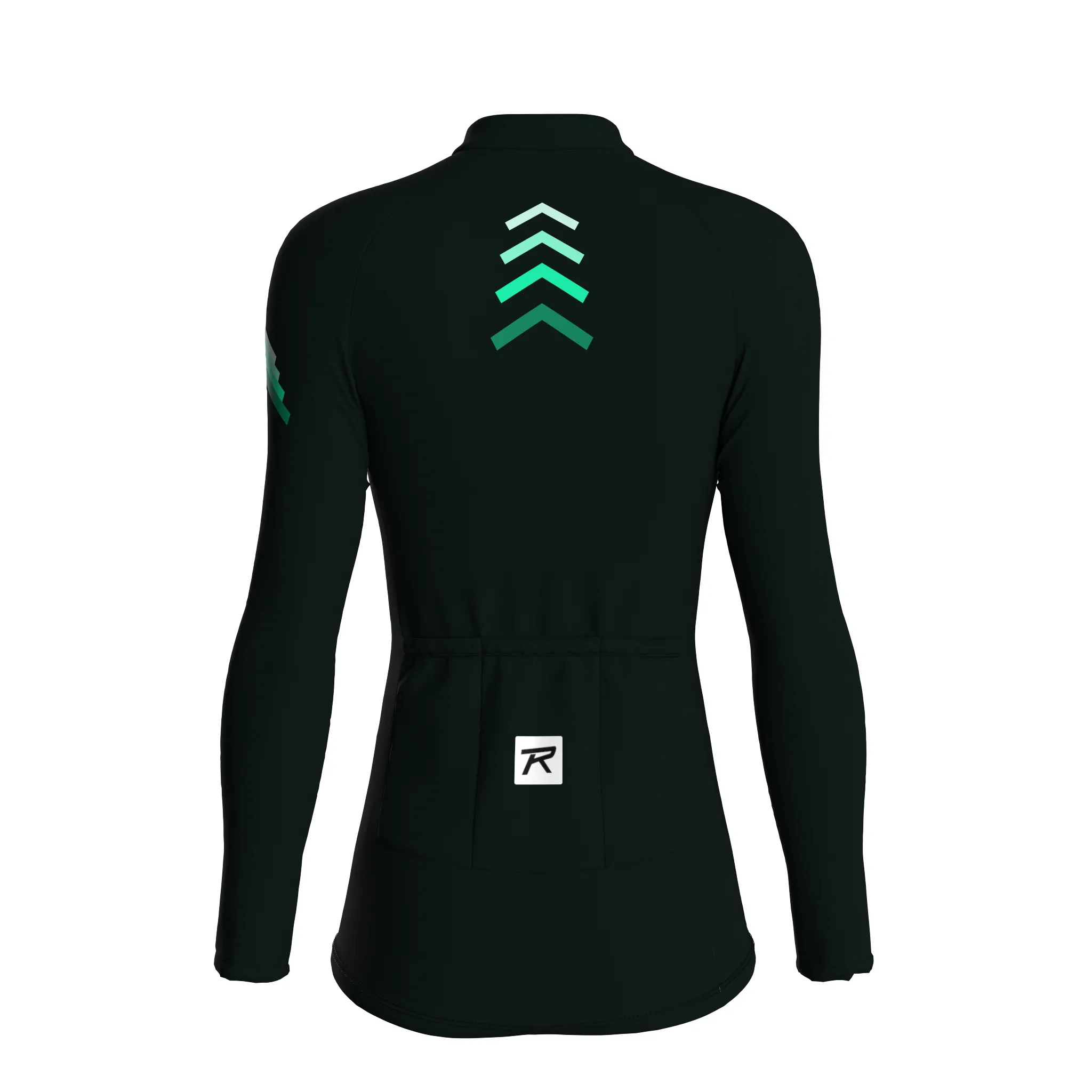 Mecha Shell | Dark Green Female Long Sleeves Jersey