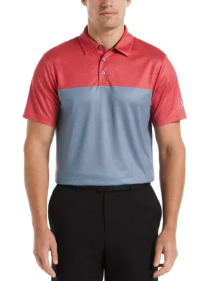 Men's AirFlux™ Color Block Golf Polo with Self Collar