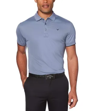 Mens Callaway X Solid Contrast Rib Polo