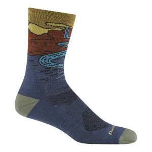 Men's Chasing Waterfalls Micro Crew Lightweight with Cushion Hiking Sock
