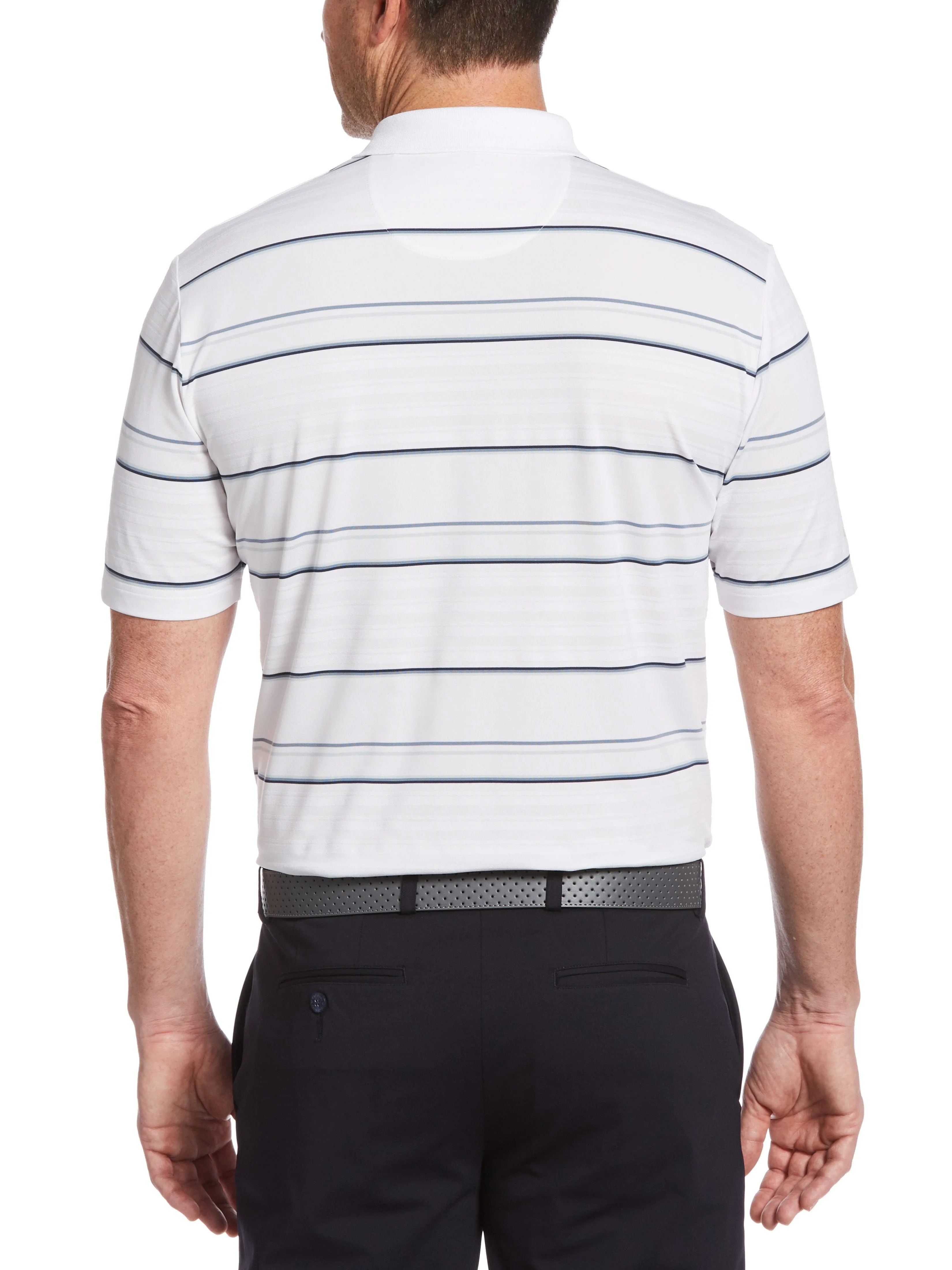 Mens Engineered Roadmap Textured Polo