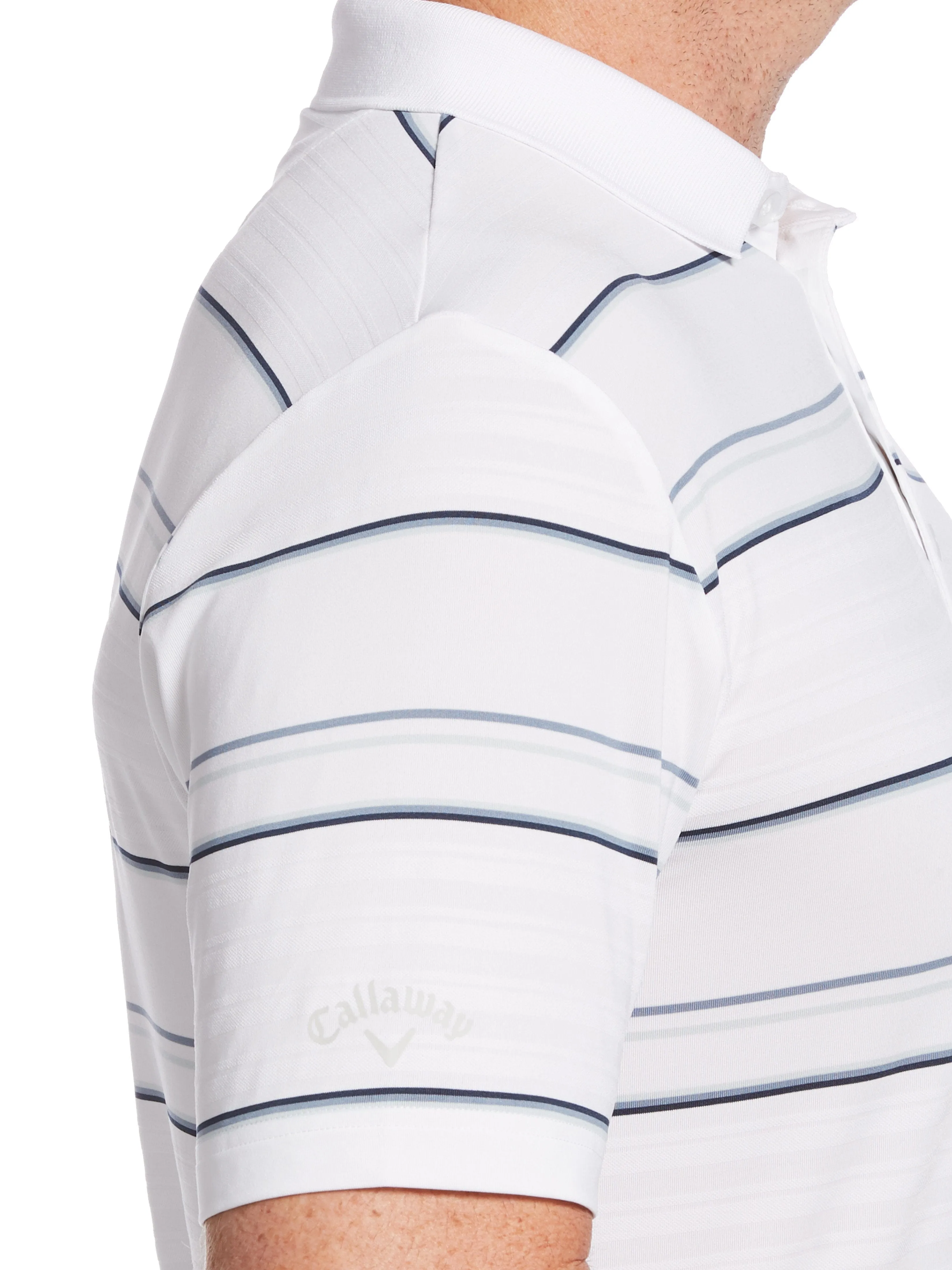 Mens Engineered Roadmap Textured Polo
